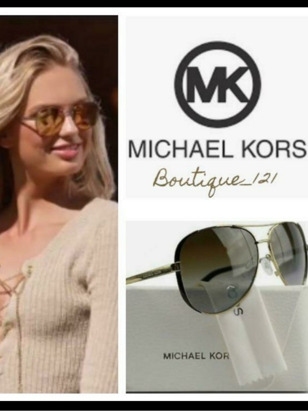 New! Micheal Kors Sunglasses w/ Case!